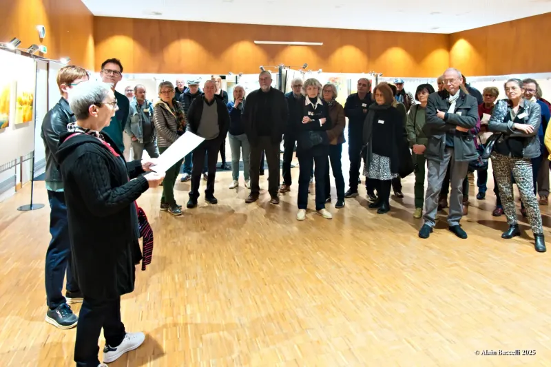 Expo Trég'art, vernissage, maire-adjointe à la culture