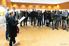 Expo Trég'art, vernissage, maire-adjointe à la culture