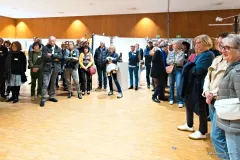 Expo Trég'art, vernissage, maire-adjointe à la culture